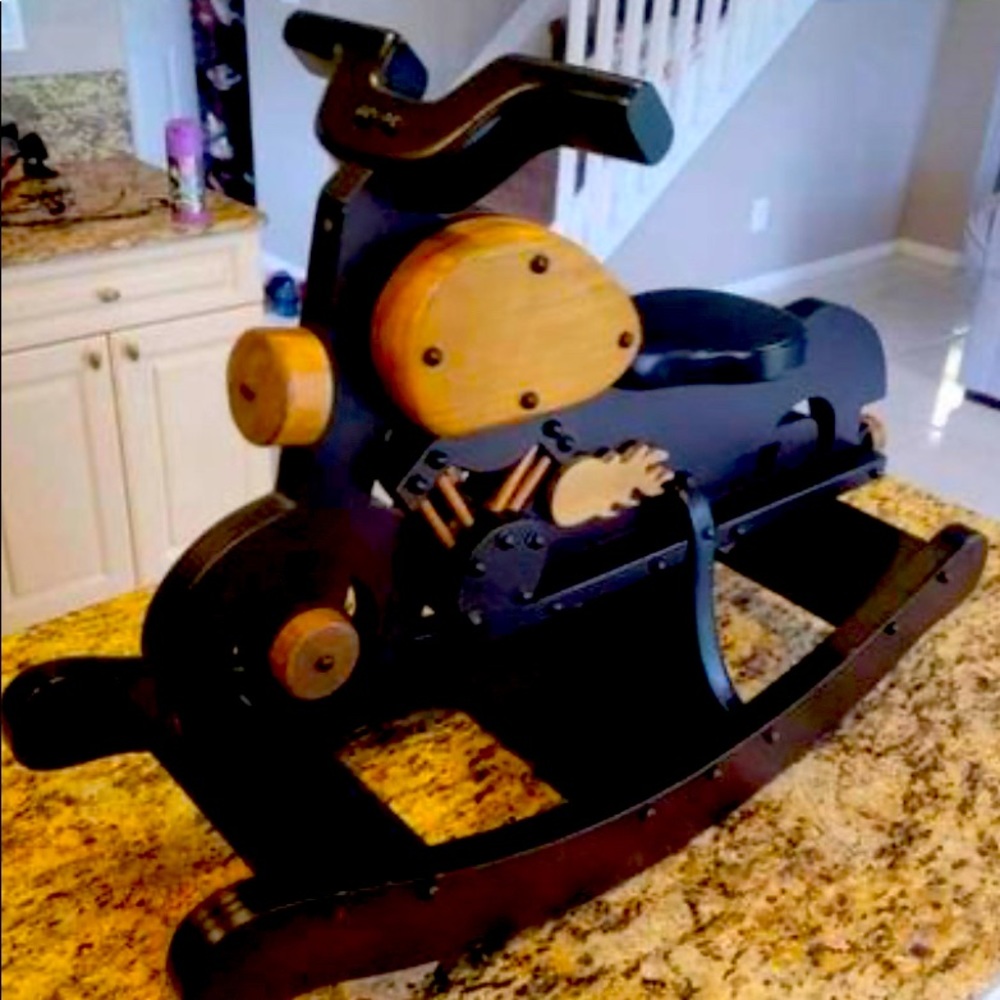 Custom built Wooden rocking Motorcycle